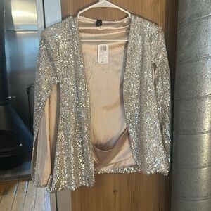 NWT Windsor sparkly cape jacket